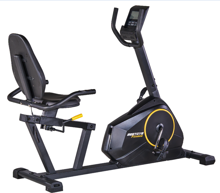 Recumbent bike with screen